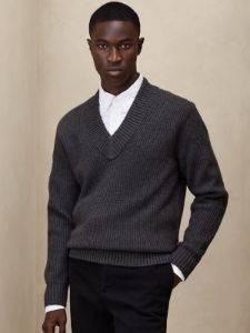 Franco Italian Merino Ribbed Sweater sold by Banana Republic