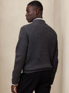 Franco Italian Merino Ribbed Sweater sold by Banana Republic