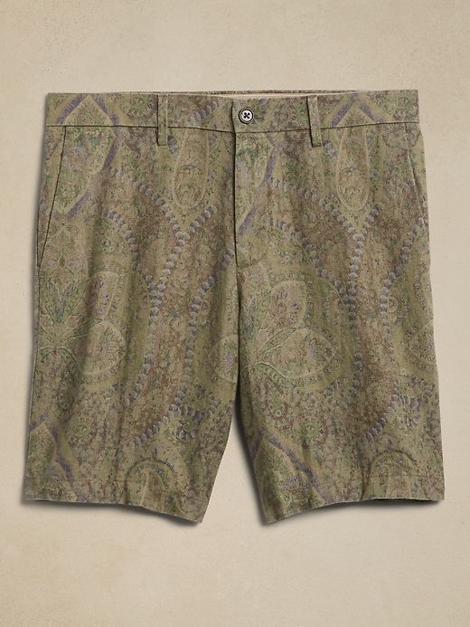 9" Paisley Linen Short sold by GAP product image thumbnail 2
