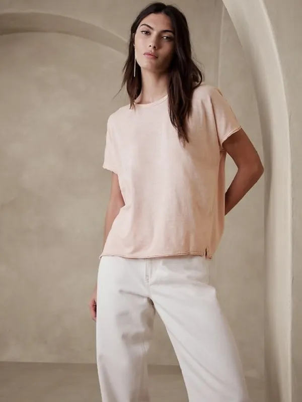 Slub Crew-Neck T-Shirt sold by GAP