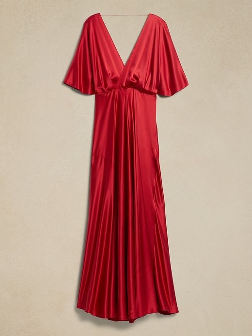 Aura Silk Maxi Dress sold by Banana Republic product image thumbnail 5