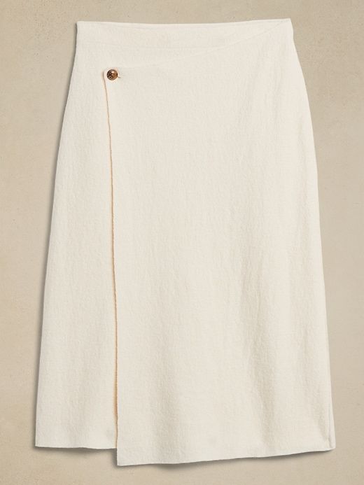 Romina Wool-Blend Bouclé Skirt sold by Banana Republic product image thumbnail 4