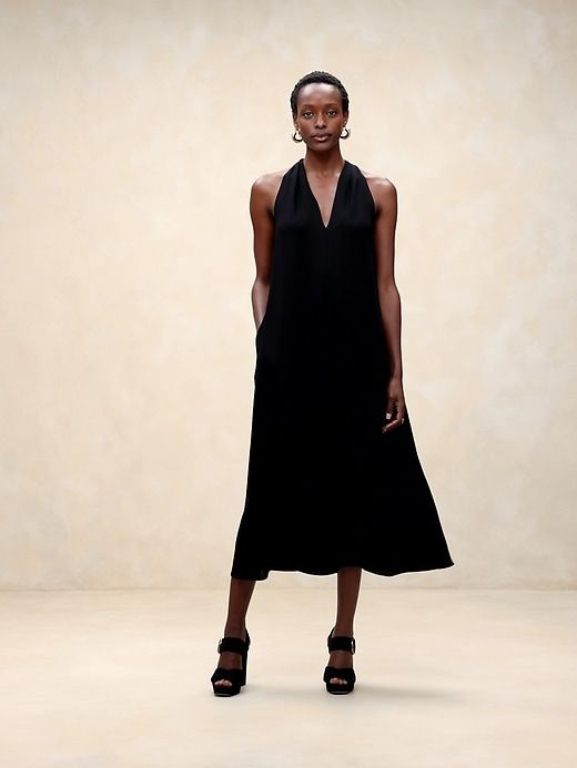 Juli Crepe Midi Dress sold by Banana Republic product image thumbnail 5