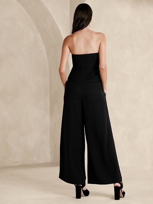 Onda Strapless Crepe Jumpsuit sold by Banana Republic product image thumbnail 2