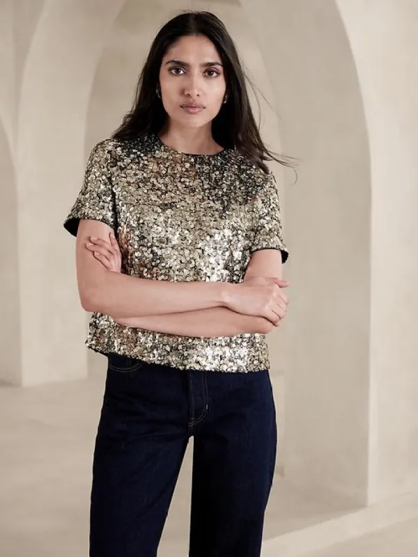 Alina Sequin Top sold by GAP