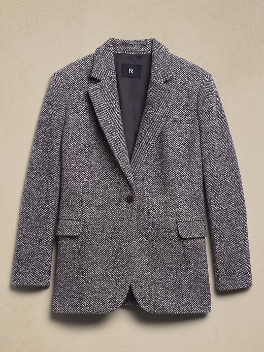 Olinda Italian Herringbone Blazer sold by Banana Republic product image thumbnail 4