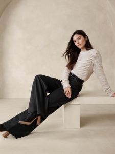 The Coated Puddle Jean sold by Banana Republic