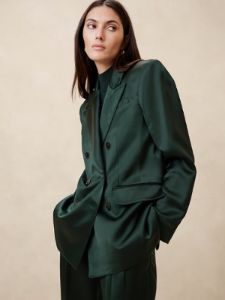 Isa Italian Satin Blazer sold by Banana Republic