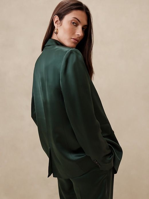 Isa Italian Satin Blazer sold by Banana Republic product image thumbnail 2