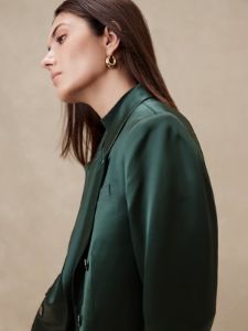 Isa Italian Satin Blazer sold by Banana Republic