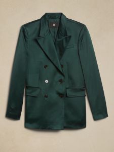 Isa Italian Satin Blazer sold by Banana Republic
