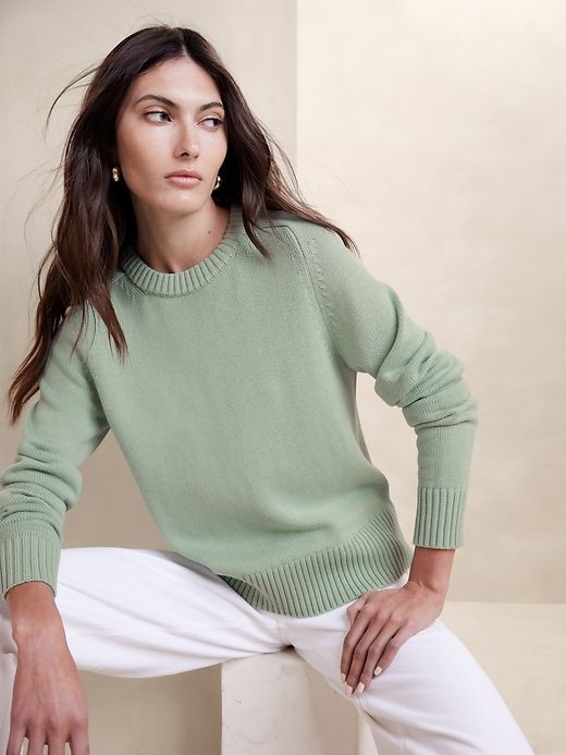 Demi Cotton-Silk Sweater sold by Banana Republic product image thumbnail 3