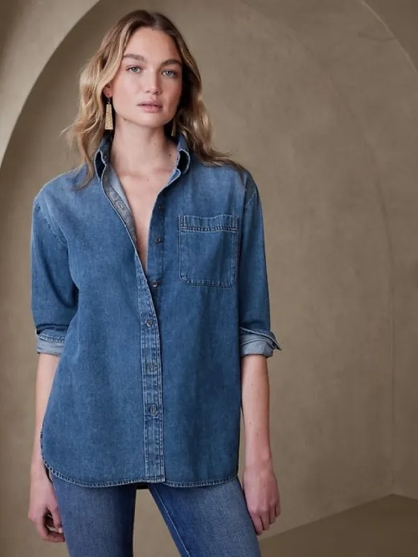 The Oversized Denim Shirt sold by GAP