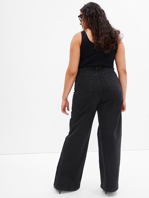 High Rise Stride Wide-Leg Jeans sold by GAP product image thumbnail 5