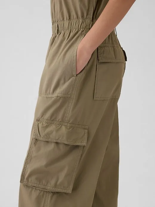 Khaki Utility Jumpsuit sold by GAP product image thumbnail 4