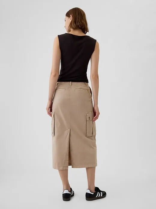 Utility Cargo Midi Skirt sold by GAP product image thumbnail 2