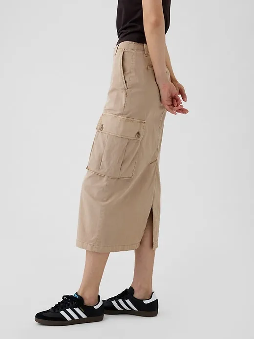 Utility Cargo Midi Skirt sold by GAP product image thumbnail 3