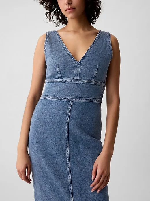 Denim Midi Dress sold by GAP product image thumbnail 4