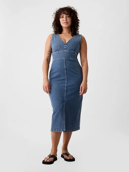 Denim Midi Dress sold by GAP product image thumbnail 5