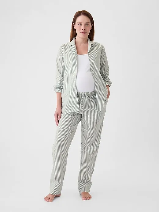 Maternity Poplin PJ Set sold by GAP