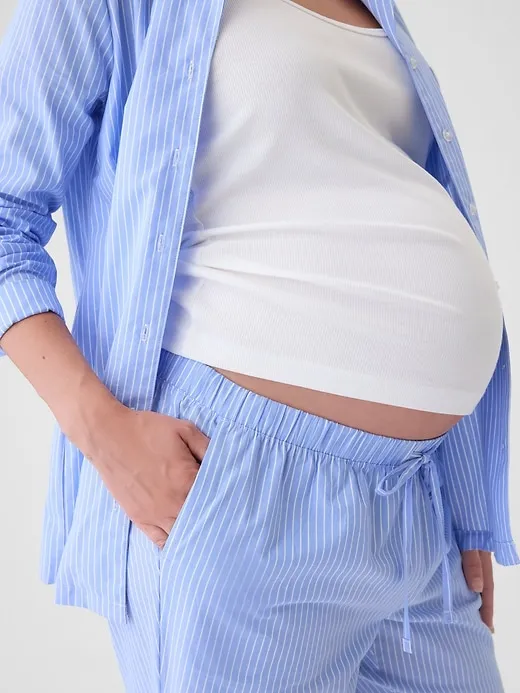 Maternity Poplin PJ Set sold by GAP product image thumbnail 4