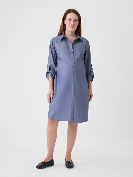 Maternity Chambray Shirtdress sold by GAP