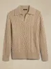 Lucas Wool-Cashmere Cable Sweater sold by Banana Republic