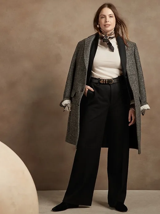 Wide-Leg Wool-Blend Pant sold by Banana Republic product image thumbnail 3