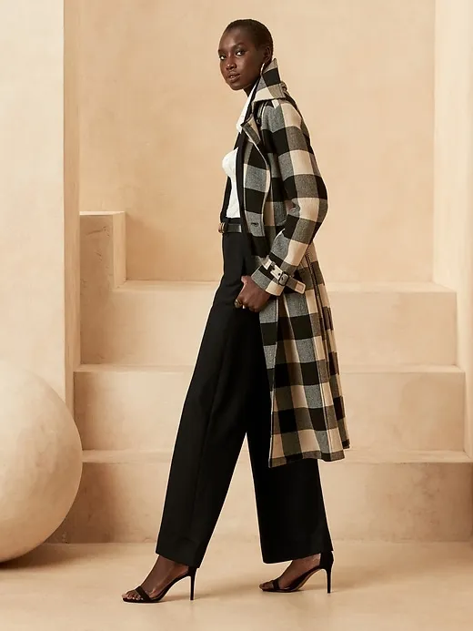 Wide-Leg Wool-Blend Pant sold by Banana Republic product image thumbnail 5