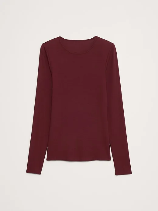 Ribbed Crew-Neck T-Shirt sold by Banana Republic product image thumbnail 4