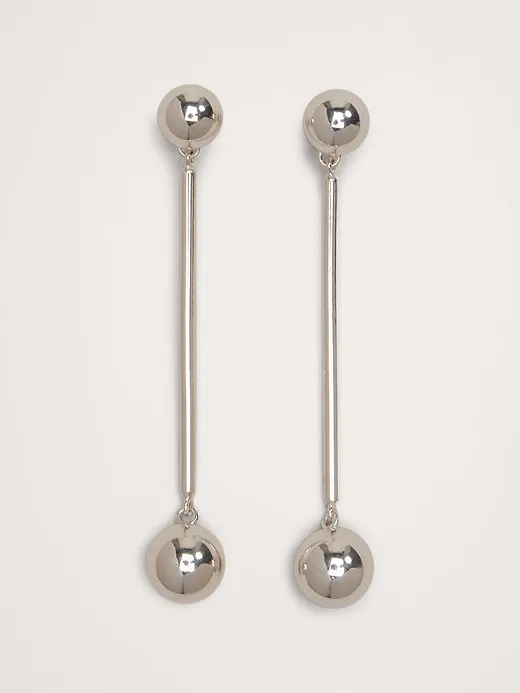 Large Barbell Drop Earrings sold by Banana Republic product image thumbnail 2