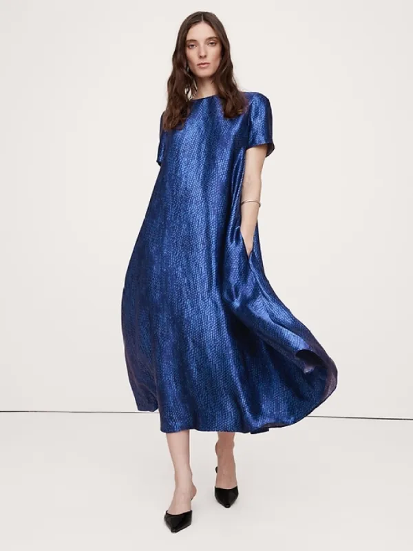 Aurelia Satin Trapeze Maxi Dress sold by Banana Republic