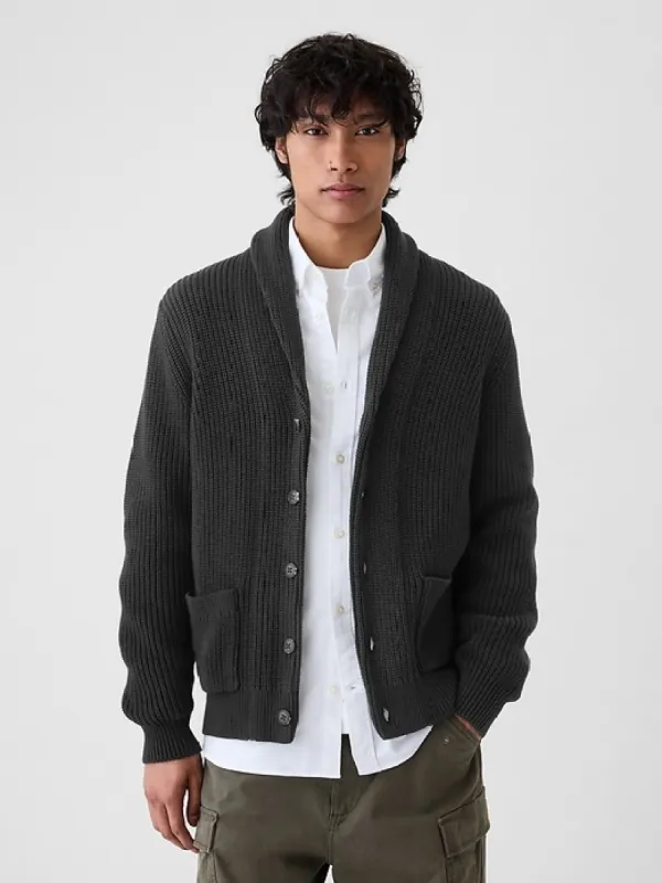 Textured Rib Shawl Cardigan sold by GAP