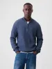 Quarter-Zip Plaited Knit Pullover Sweater sold by GAP