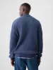 Quarter-Zip Plaited Knit Pullover Sweater sold by GAP
