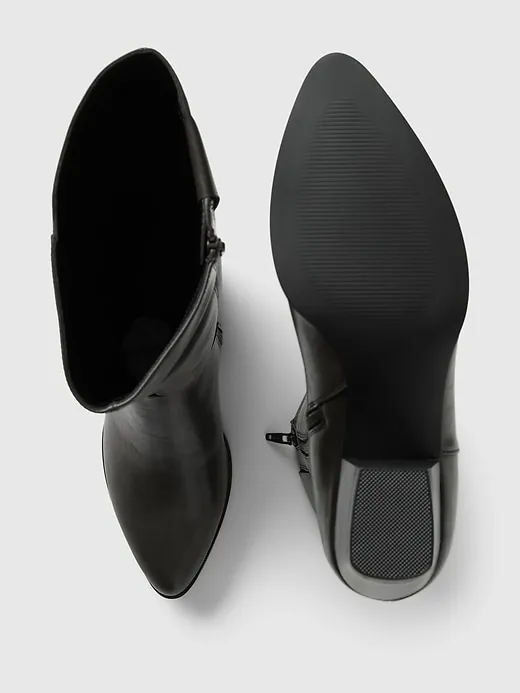 Vegan Leather Tall Heeled Boots sold by GAP product image thumbnail 3