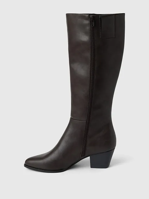 Vegan Leather Tall Heeled Boots sold by GAP product image thumbnail 5