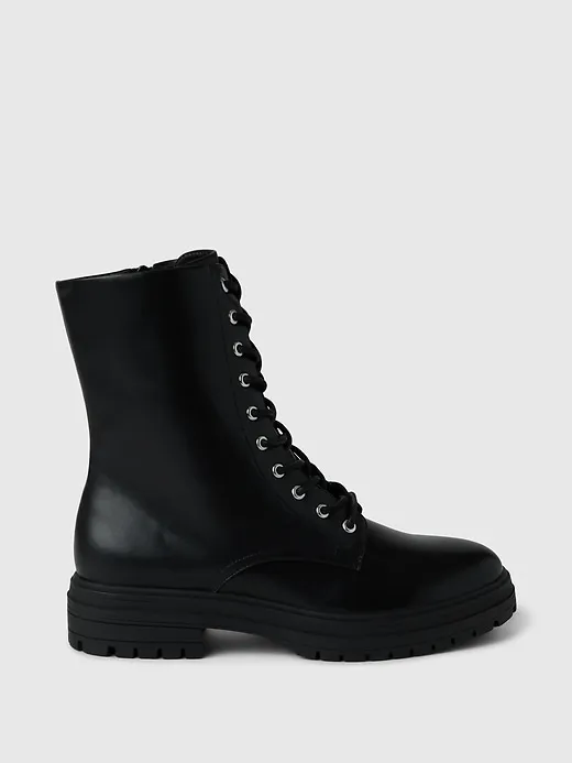 Vegan Leather Moto Boots sold by GAP