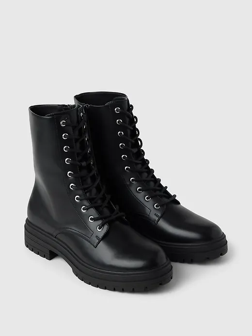 Vegan Leather Moto Boots sold by GAP product image thumbnail 2