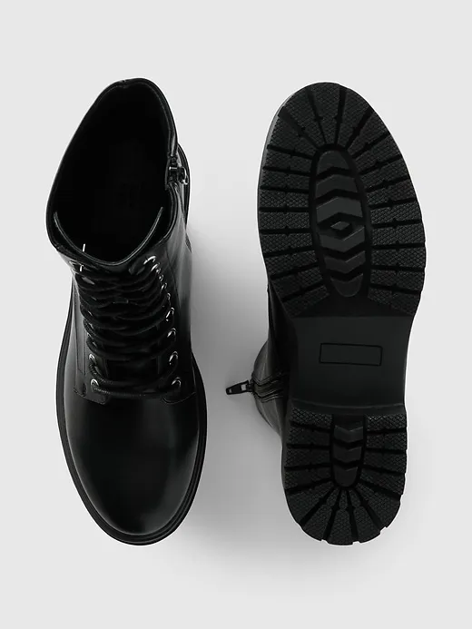 Vegan Leather Moto Boots sold by GAP product image thumbnail 3