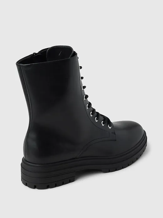 Vegan Leather Moto Boots sold by GAP product image thumbnail 4