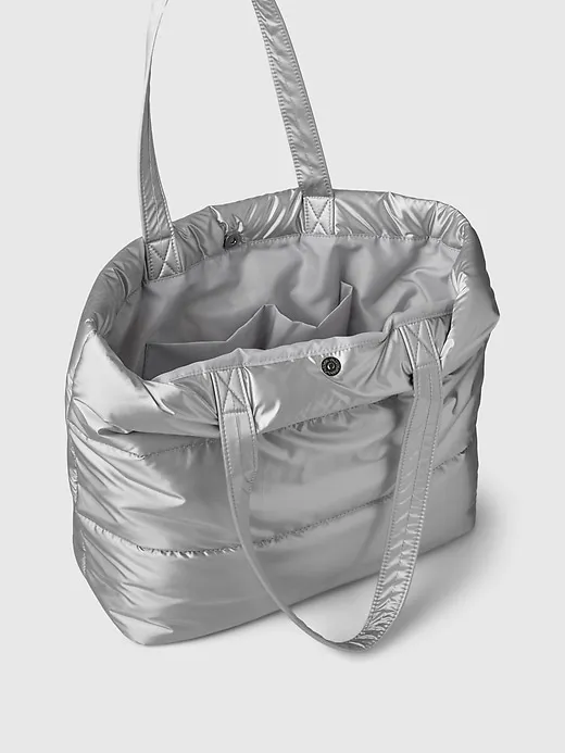 Metallic Puffer Tote Bag sold by GAP product image thumbnail 3