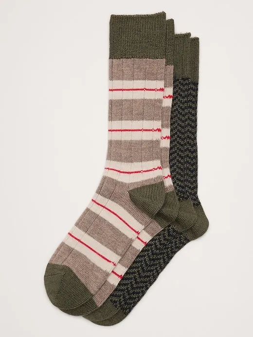 Breathe Merino Sock 2-Pack sold by Banana Republic