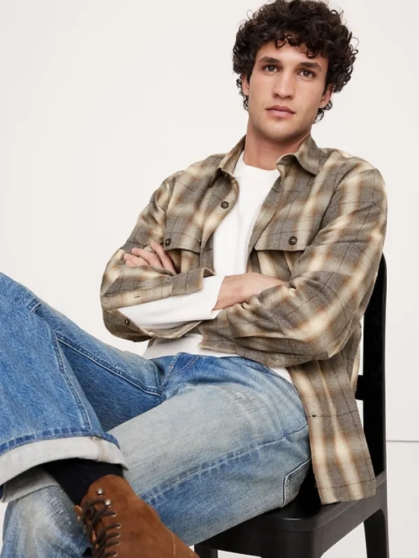 Flannel Utility Shirt sold by Banana Republic