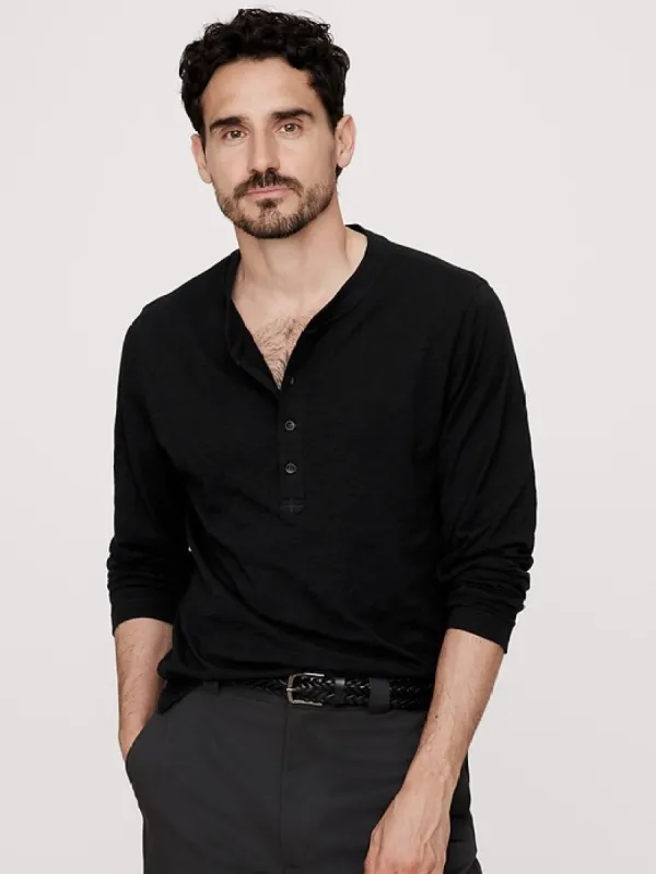 Soft Wash Henley T-Shirt sold by Banana Republic