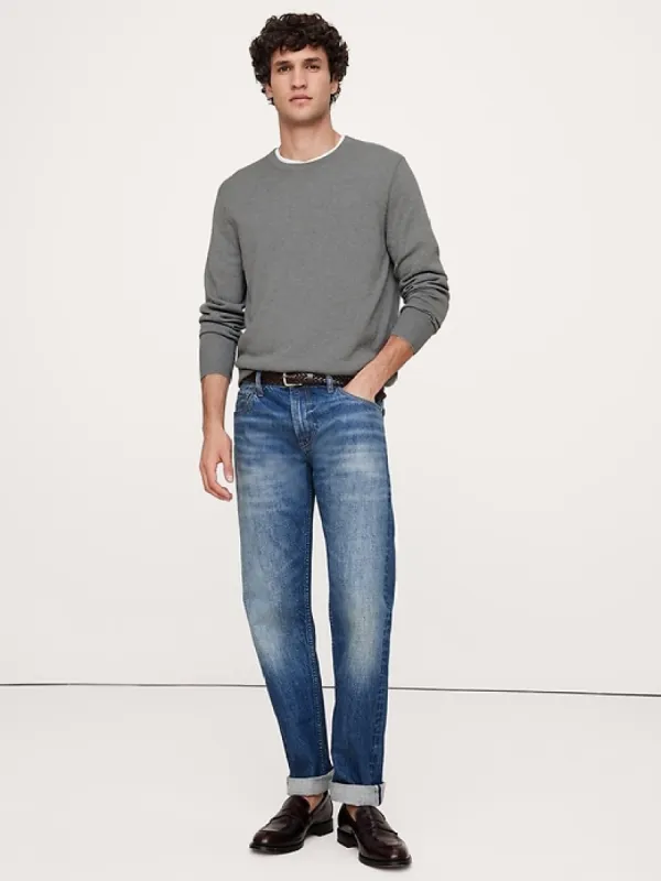 Italian Merino Crew-Neck Sweater sold by Banana Republic