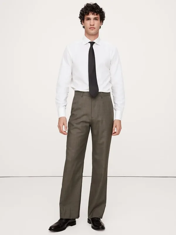 Signature Italian Rustico Straight-Leg Pant sold by Banana Republic