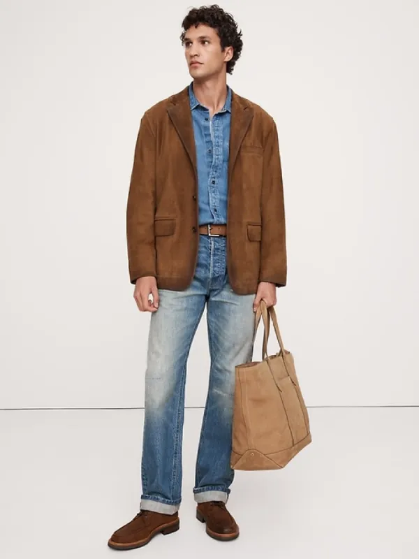 Oversized Denim Utility Shirt sold by Banana Republic