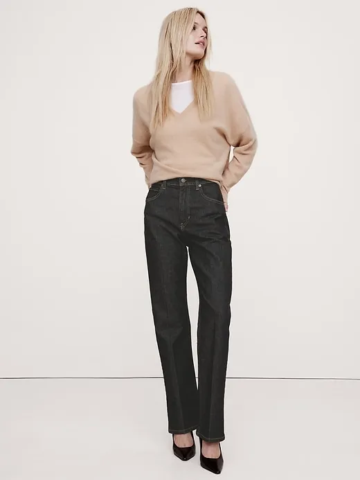 High-Rise Slim Bootcut Jean sold by Banana Republic
