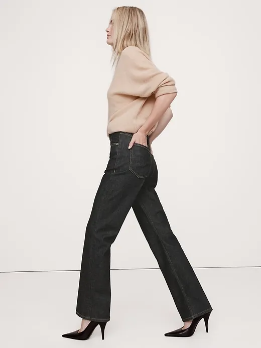 High-Rise Slim Bootcut Jean sold by Banana Republic product image thumbnail 3